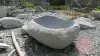 Product image 3 of the product “Riverstone basin, natural surface, polished inside. Dia approx 151-160cm Height 51-60cm ”